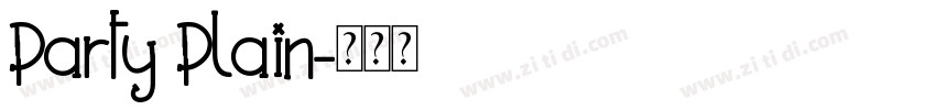Party Plain字体转换